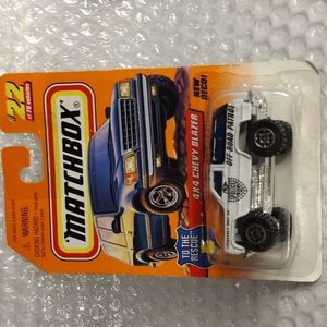 Matchbox 1998 To The Rescue Series #22 4x4 Chevy Blazer White OFF ROAD PATROL